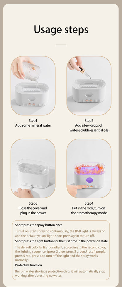 Crystal Flame Aroma Diffuser