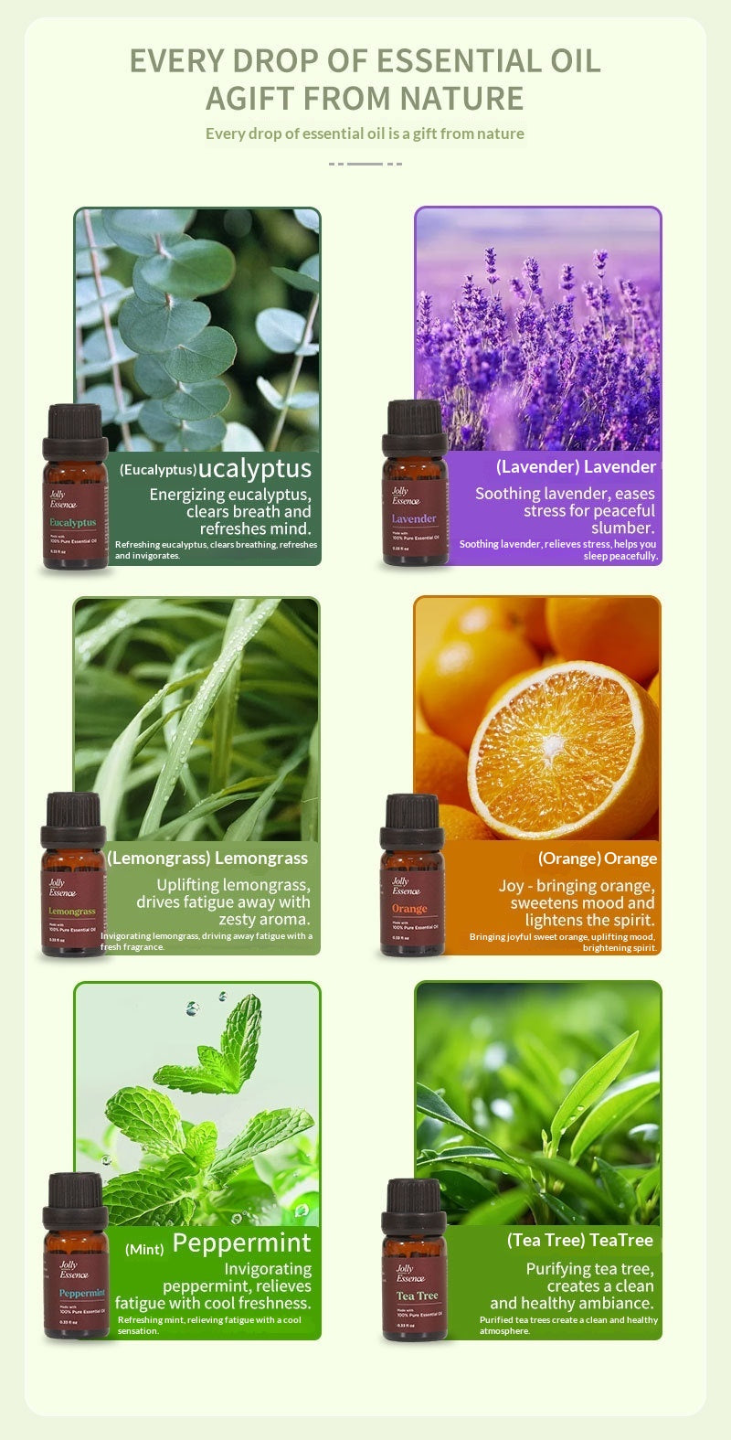 Jolly Natural Essential Oil Set (6)